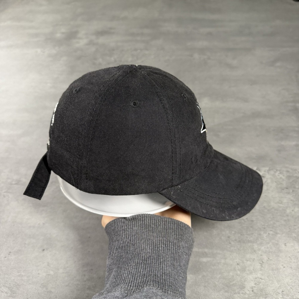 San Jose Sharks‎ Hat Black Low Profile Dad Cap Adjustable Strap Bulldog Concrete - Picture 5 of 8